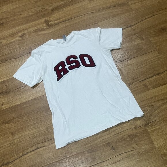 White RSD Chenille Letter Logo Shirt - Picture 1 of 5
